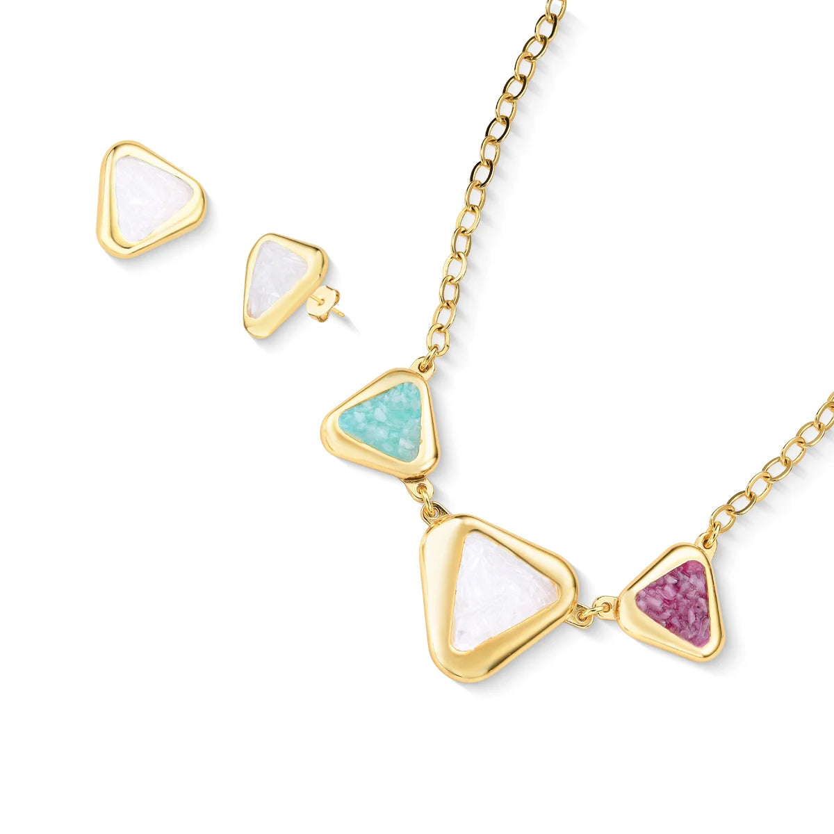 Conjunto com 3 Pedras Naturais – Amazonita, Selenita e Rodonita